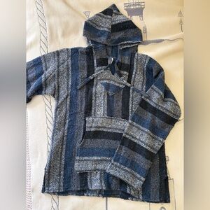 Blue Striped drug rug
